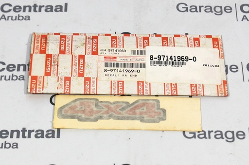 [8971419690] DECAL KB"4X4" TAILGATE